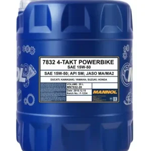 MANNOL OLEJ SILNIKOWY 4T MOTORBIKE 15W50 20L ESTER + MA2 SEMISYNTETYK (7832) Ostatnia szansa